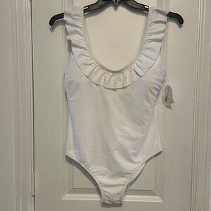 Lolli Swim Sugar Coast White One-Piece Swimsuit Large
